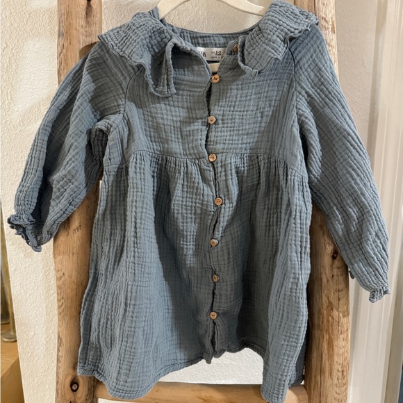 Zara Ruffled Texture Dress - Picture 5 of 6